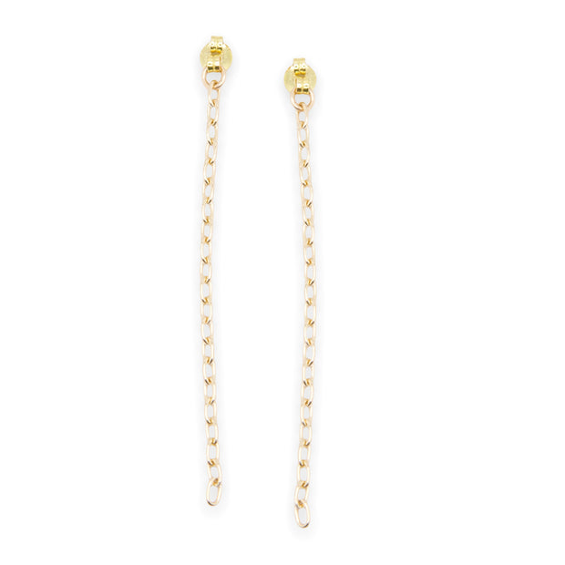 Ball and Dot Studs with Chain Back